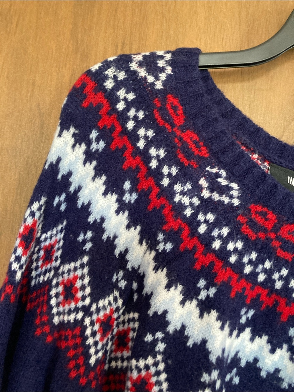 Inner circle crewneck sweater with fair isle like print casual business size 3X - Picture 9 of 17
